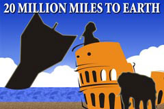 地球まで２千万マイル
