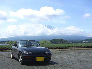 カプチーノと富士山
