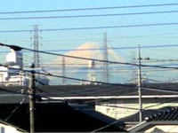 自宅から見た富士山