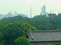 皇居越しに見た東京タワー