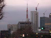 国会議事堂裏から見た東京タワー