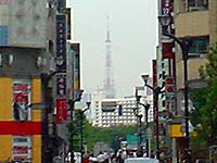 品川から見た東京タワー